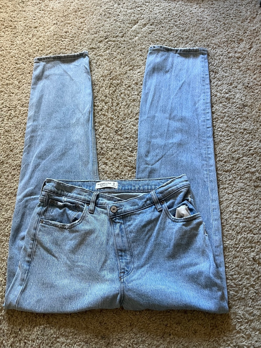Abercrombie & Fitch The '90s Straight Ultra High Rise Jeans Size 29/8L